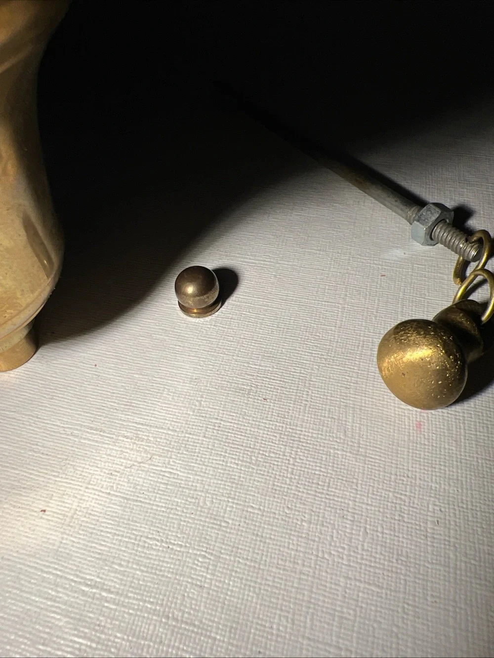 Vintage Brass Hand Bell Wooden Handle Family Ministries Church Bell